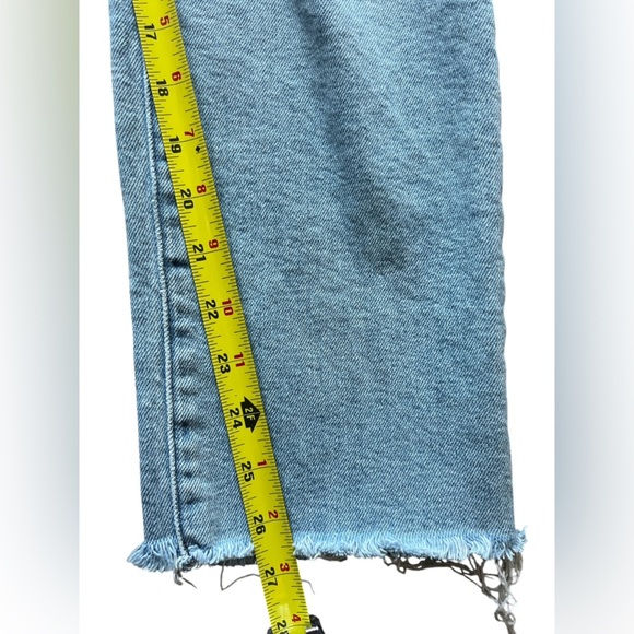 Madewell Perfect Vintage Jean Distressed High Waist Size 32 - Picture 6 of 6